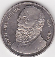  5 Franken 1990 " Gottfried Keller"